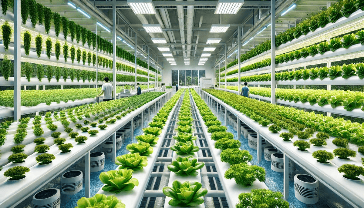 Indoor Hydroponic Setup